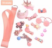 Haarspeldjes Set Baby - 18 stuks - Leuke Designs - Kleine Strik Haarclips Voor Meisjes - Haarspeld Meiden - Haarclipjes - Haarbanden