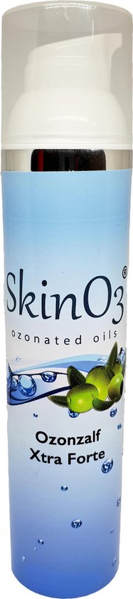 SkinO3 Ozonzalf Xtra Forte - 100ml - 100% Pure OzonOlijfolie - airless dispenser