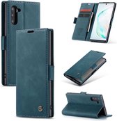 Samsung Galaxy Note 10 Bookcase hoesje - CaseMe - Effen Blauw - Kunstleer