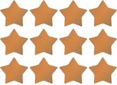 stickers Ster Brons kerst cadeauzegels sluitzegels 12 stuks