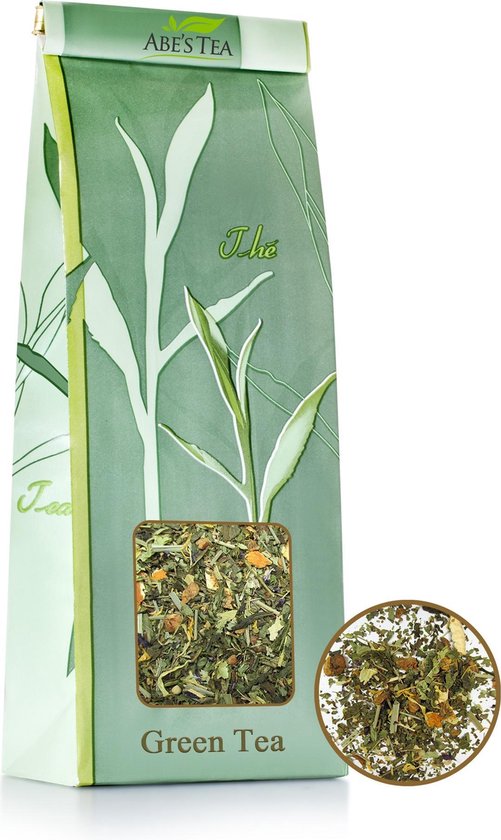 Abe's Tea | Groene Losse thee, Breaktime 100 gr. - Appel en Aardbei ...