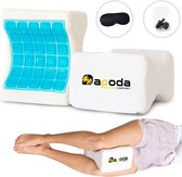 Dapoda® Orthopedisch Kniekussen voor in bed – Zijslaap kussen - Beenkussen – Zwangerschapskussen - Traagschuim