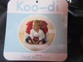 koo-di pack-it seat harness, rood