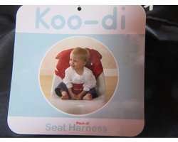 koo-di pack-it seat harness, rood