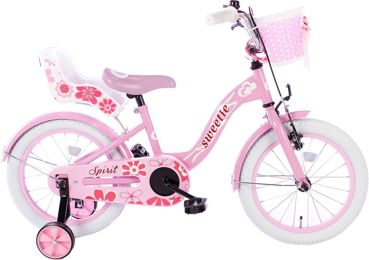 Spirit Bikes Spirit Sweetie Meisjesfiets Roze 16 inch