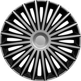 AutoStyle 4-Delige Wieldoppenset Dakota 13-inch zilver/zwart