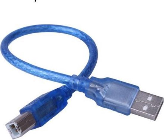 WiseGoods - Premium Printer Kabel - USB Printer Kabel - USB A naar USB B Kabel - 1.5 Meter - Blauw