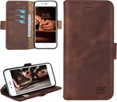 Bouletta - iPhone 6S hoes - Leer BookCase Bruin (Antic Brown)
