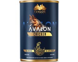 Avalon Petfood - Hondenvoer Natvoer - Kip - 12blikken x 410 gram