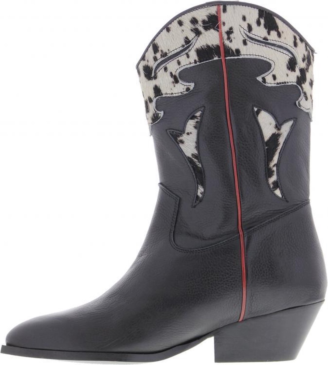 Tango | Pip - de Huismuts black leather cow western boot - black heel/sole  | Maat: 40 | bol.com