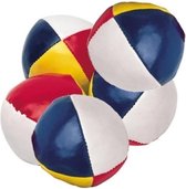 5x Gekleurde jongleerballen 6,5 cm - Jongleerballen speelballen ballengooien