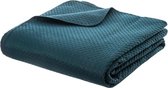 Bedsprei - Blauw/groen -afmeting 260x240 met 2 kussenslopen van 60x60