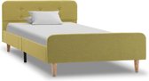 Bedframe Groen (Incl LW Anti kras Vilt) 90x200 cm - Bed frame met lattenbodem - Tweepersoonsbed Eenpersoonsbed