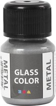 Glass Color Metal, zilver, 30 ml/ 1 fles