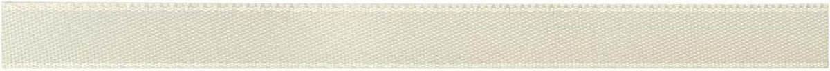Satijnlint, B: 10 mm, off-white, 100 m/ 1 rol