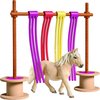 foto van Schleich Pony obstakel gordijn 42484 - Paard Speelfigurenset - Farm World - 16 x 17 x 14 cm