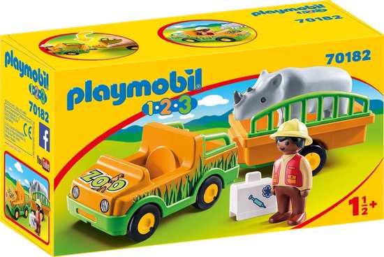 Ferme transportable avec animaux Playmobil 1.2.3. 6962 - La Grande