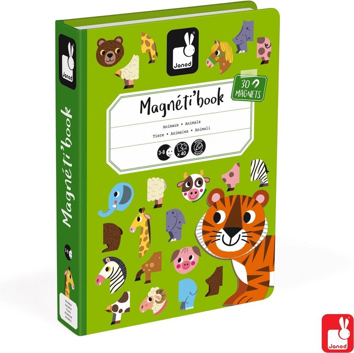 Janod Magnetibook Dieren - Magneetboek | Games | bol.com