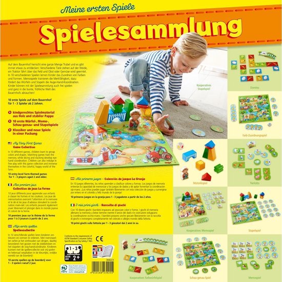 Thumbnail van een extra afbeelding van het spel Spel - Spellenverzameling - Boerderij - Incl. Nederlandse handleiding - 2+