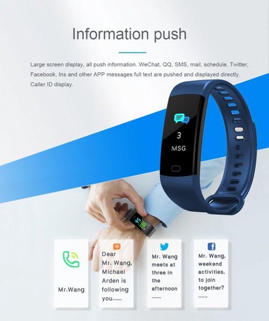 OPTIBLE-Stappenteller--Android \u0026 iOS-Horloge-Activity  Tracker-Rood-Smart-App | bol.com
