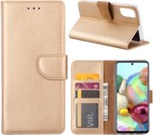 FONU Boekmodel Hoesje Samsung Galaxy A51 - Goud