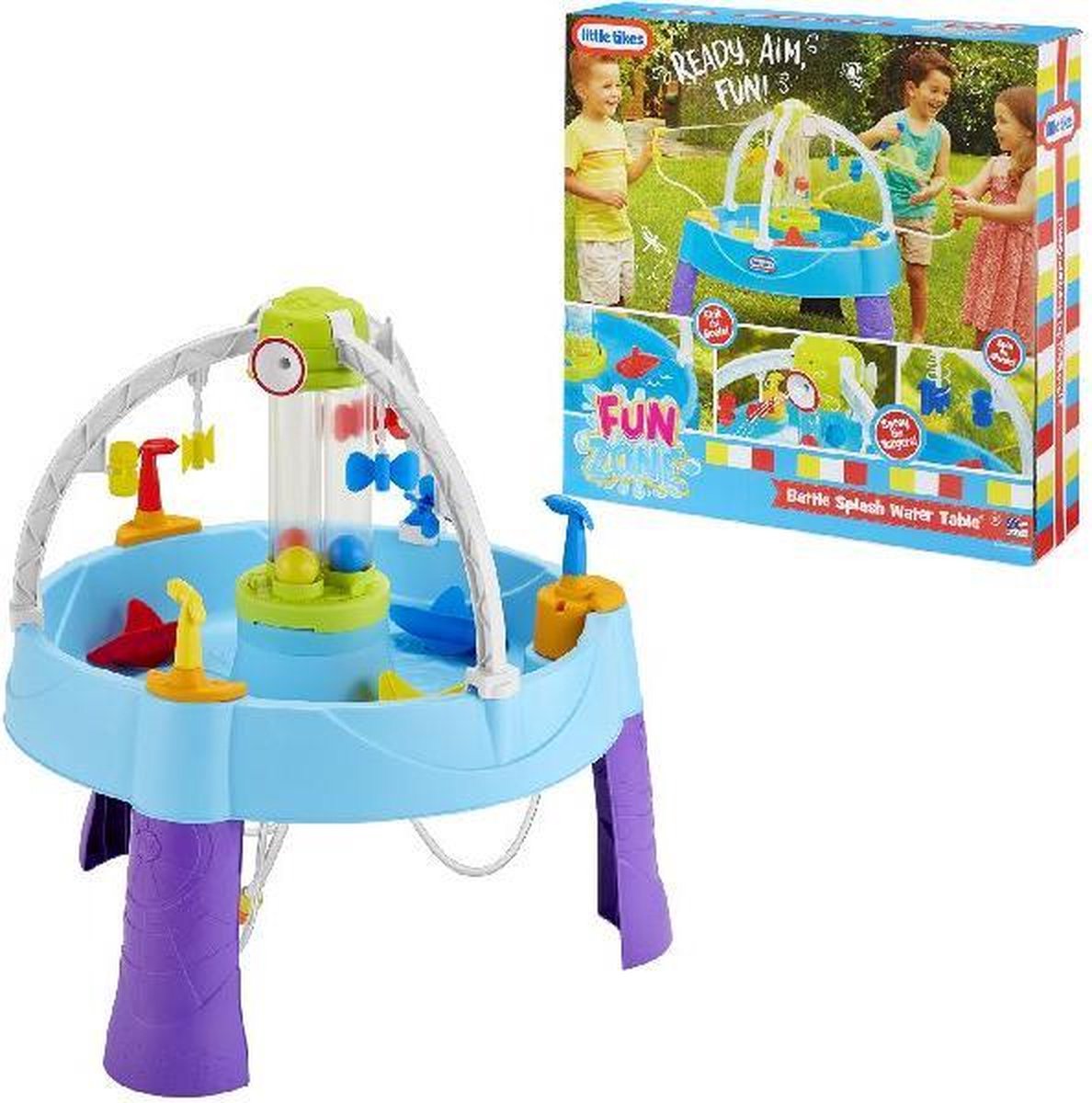 Hot little tikes fun zone battle splash water table Store