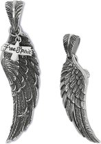 SILK Jewellery - Zilveren Hanger Eagle Feather - Wild Heart