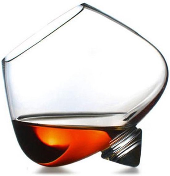 Cognac glas - 250ml - Luxe Draaiend glas - Whiskey glas - Wijn glazen -  Voor sterke... | bol.com