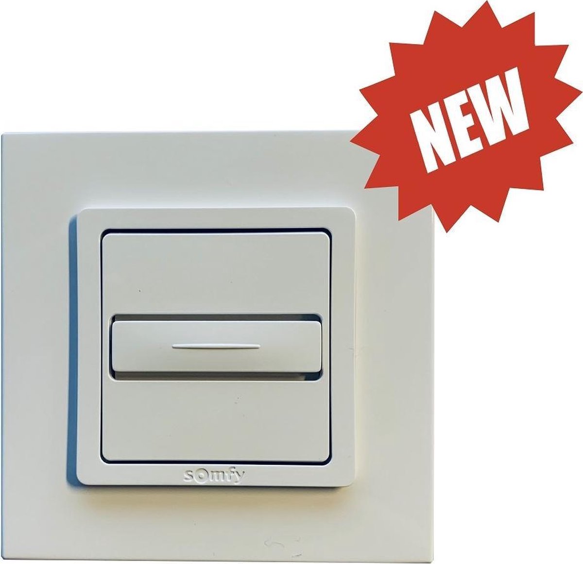 Somfy Inbouw drukknop Inis Uno met vast nulpunt
