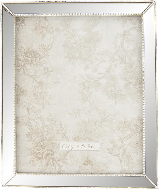 Clayre & Eef Cadre photo 20x25 cm Couleur argent Plastique Rectangle