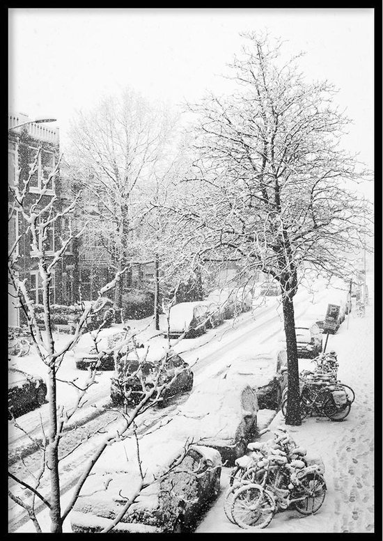 Poster Winter The Hague - 50x70cm - Affiche d'hiver