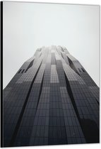 Dibond –Wolkenkrabber zonder Wolken– 40x60cm Foto op Aluminium (Wanddecoratie van metaal)