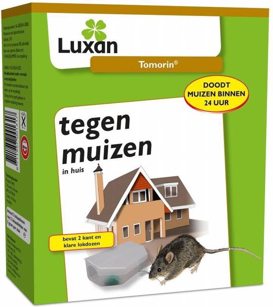 Tomorin / Protect home express - 2 Lokdoosjes tegen Muizen - Pasta - Lokaas - 1 Doosje voor 50 Muizen