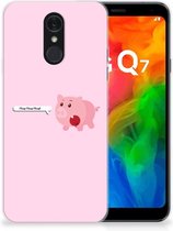 LG Q7 Telefoonhoesje met Naam Pig Mud