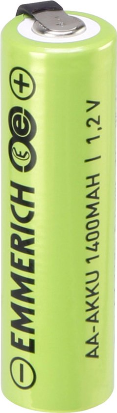 Emmerich A ULF Speciale oplaadbare batterij AA (penlite) U-soldeerlip,  Geschikt voor... | bol.com