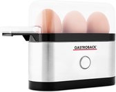 Gastroback Design Mini eierkoker 3 eieren 350 W Zwart, Roestvrijstaal met grote korting