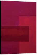 Dibond –Roze Vlakken– 60x90cm Foto op Aluminium (Wanddecoratie van metaal)