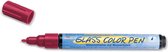 KREUL Karmijn Glasstift - Glass ColorPen - Geschikt voor decoraties op acryl, glas, porselein, metaal, metaalfolie, keramiek en spiegels