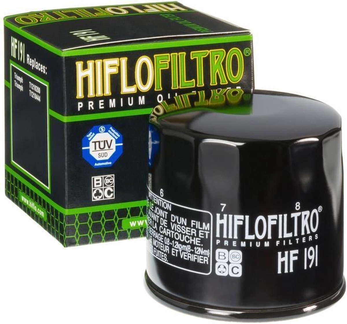 Hiflofiltro-oliefilter voor Triumph 885 Speed Triple T509 Monobras, bouwjaar 1997-1998, nieuw