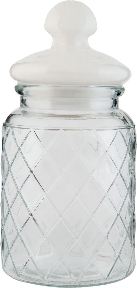 Clayre & Eef Voorraadpot Ø 10x21 cm / 0,8L