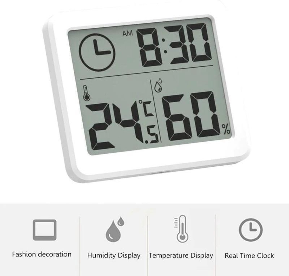 Digitale Thermometer Hygrometer Luchtvochtigheidsmeter Voor