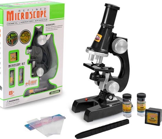 Kiddy’s Speelgoed Kindermicroscoop 100X-450X - Microscoop voor kinderen - Laboratorium Educatief Speelgoed voor uw Kind - Kinder microscoop