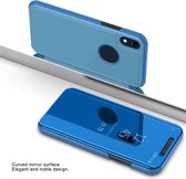 Clear View Stand Cover voor iPhone XR _ Blauw