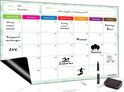 Brute Strength – Magnetisch Weekplanner whiteboard (8) – A3 – Planbord – Familieplanner – Gezinsplanner – To Do Planner