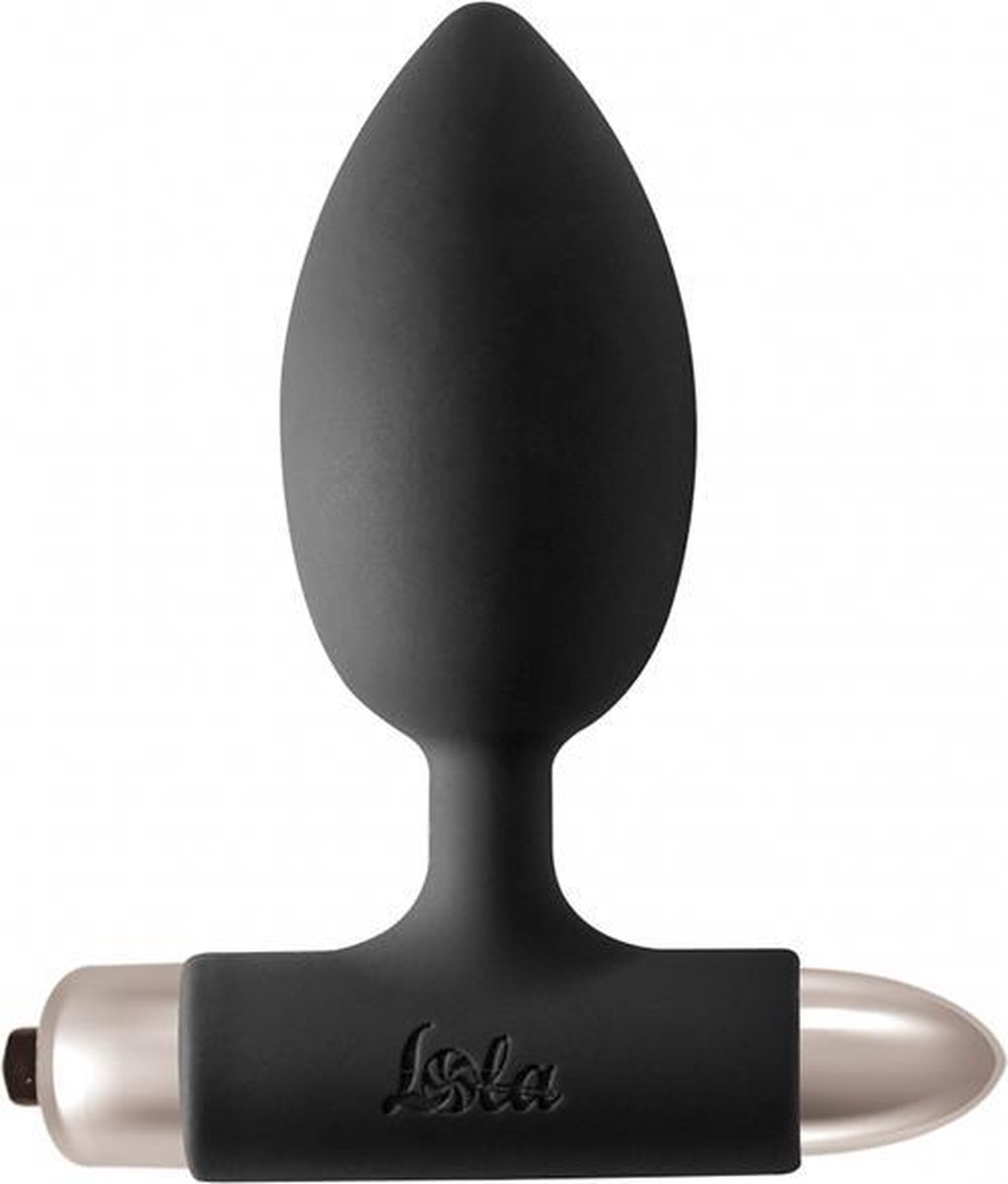 Goedkoopste Anale ButtPlug- Bullet- Vibratie- 10 functies- AAA batterij- Waterproof- Spice it up New Edition Perfection Zwart