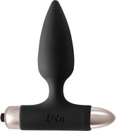 Anale Buttplug- Vibratie- Bullet - Silicone - 10 functies- AAA batterij- Waterproof- Spice it up New Edition Glory Zwart