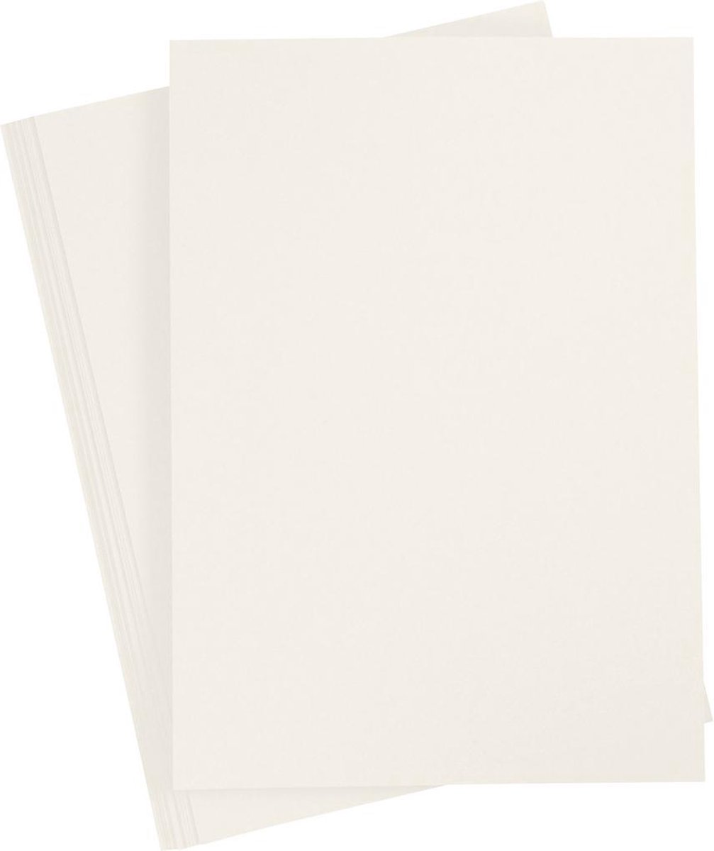 Creativ Company Karton off-white a4 220g, 10st. afbeelding 1