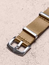 Premium Seatbelt NATO strap kaki – Nylon horlogeband – 20mm