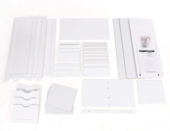 Songmics - Kast met 4 Korven en Deur - Wit