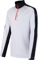 Falcon Wintersportpully - Maat S  - Mannen - wit/zwart/grijs